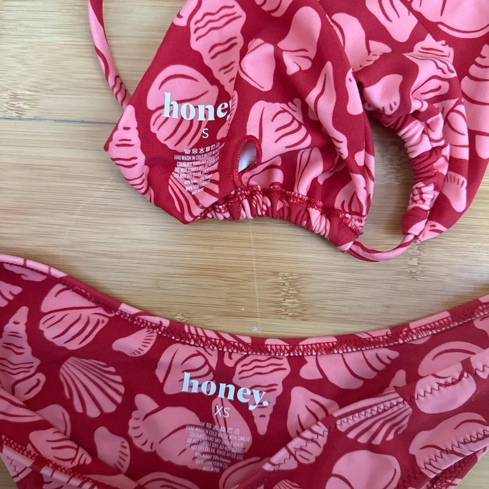 🍯Honey Swim Seashore triangle string bikini set - Picture 4 of 6
